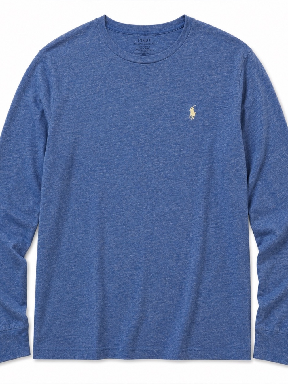 Polo Ralph Lauren Men’s Large Blue Heather Long Sleeve Pony Tee